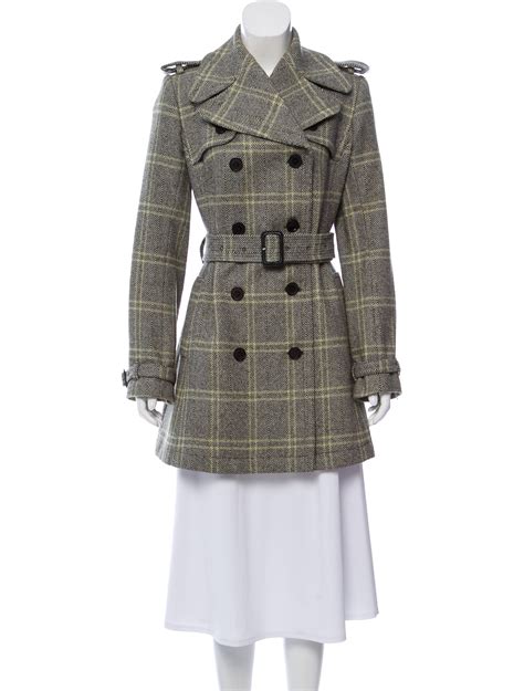 burberry womens winter coat|burberry plaid wool coat women.